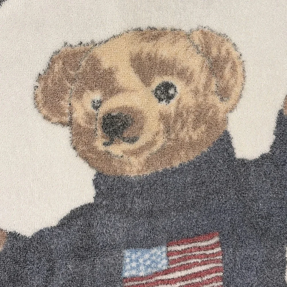 Vintage Ralph Lauren Polo Bear X-Large Beach Towel 35x72